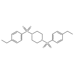 1,4-Bis[(4-ethylphenyl)sulfonyl]piperazine Structure