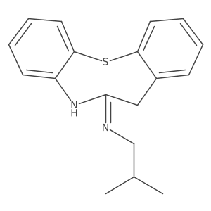 N-(2-Methylpropyl)-7H-dibenzo[b,g][1,4]thiazocin-6-amine Structure