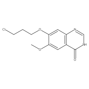 6-Methoxy-7-(3-chloropropoxy)quinazolin-4-one结构式