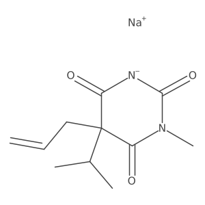 Enallylpropymal sodium结构式