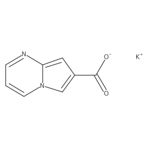 Potassium pyrrolo[1,2-a]pyrimidine-7-carboxylate结构式