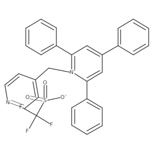 2,4,6-Triphenyl-1-(pyridin-4-ylmethyl)pyridin-1-ium trifluoromethanesulfonate Structure