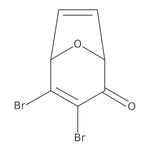 8-Oxabicyclo[3.2.1]octa-3,6-dien-2-one, 3,4-dibromo-, (1S,5R)- Structure
