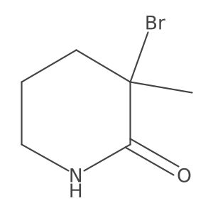3-Bromo-3-methyl-2-piperidone Structure