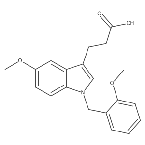 3-[5-Methoxy-1-(2-methoxy-benzyl)-1h-indol-3-yl]-propionic acid结构式