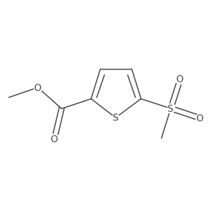 Methyl 5-(methylsulfonyl)-2-thiophenecarboxylate结构式