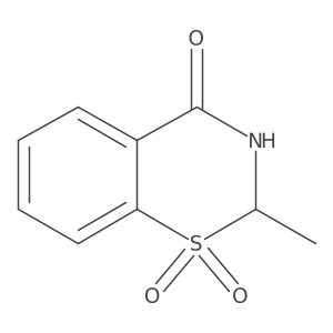 2-Methyl-2H-benzo[e][1,3]thiazin-4(3H)-one 1,1-dioxide Structure
