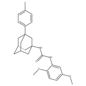 N-(2,5-dimethoxyphenyl){[3-(4-methylphenyl)adamantanyl]amino}carboxamide Structure