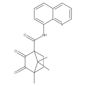 4,7,7-trimethyl-2,3-dioxo-N-(quinolin-8-yl)bicyclo[2.2.1]heptane-1-carboxamide Structure