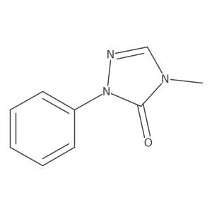 2,4-Dihydro-4-methyl-2-phenyl-3H-1,2,4-triazol-3-one Structure