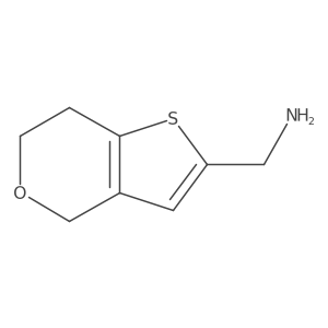 (6,7-dihydro-4H-thieno[3,2-c]pyran-2-yl)methanamine Structure