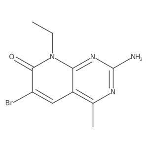 2-amino-6-bromo-8-ethyl-4-methylpyrido[2,3-d]pyrimidin-7(8H)-one Structure