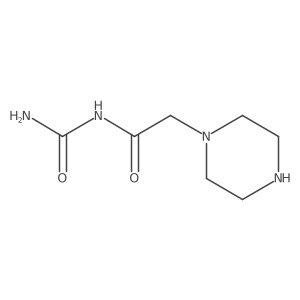 [2-(Piperazin-1-yl)acetyl]urea结构式