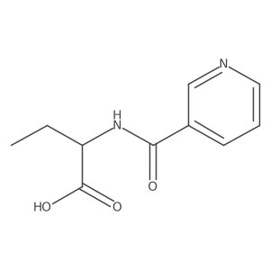 2-(Nicotinamido)butanoic acid结构式