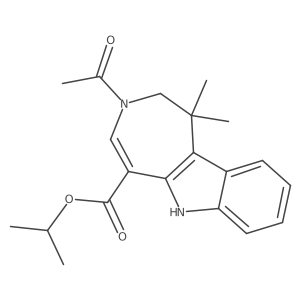 1-Methylethyl 3-acetyl-1,1-dimethyl-1,2,3,6-tetrahydroazepino[4,5-b]indole-5-carboxylate Structure