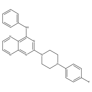 2-[4-(4-fluorophenyl)piperazin-1-yl]-N-phenylpteridin-4-amine Structure