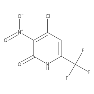 4-Chloro-3-nitro-6-(trifluoromethyl)pyridin-2(1H)-one Structure