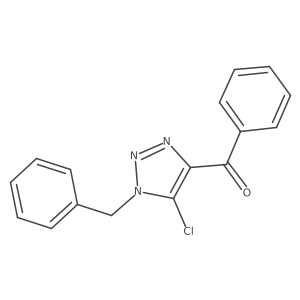 (1-benzyl-5-chloro-1H-1,2,3-triazol-4-yl)(phenyl)methanone结构式