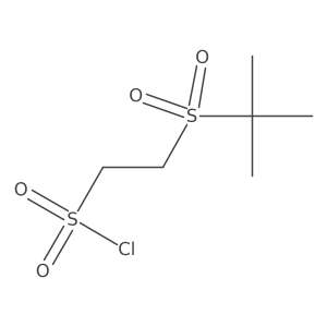 2-(2-Methylpropane-2-sulfonyl)ethane-1-sulfonyl chloride结构式