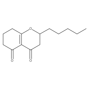 7,8-Dihydro-2-pentyl-2H-1-benzopyran-4,5(3H,6H)-dione Structure
