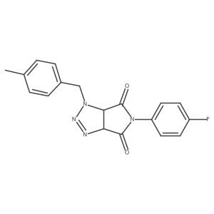 5-(4-fluorophenyl)-1-(4-methylbenzyl)-3a,6a-dihydropyrrolo[3,4-d][1,2,3]triazole-4,6(1H,5H)-dione Structure