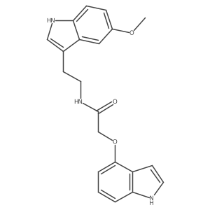 2-(1H-indol-4-yloxy)-N-[2-(5-methoxy-1H-indol-3-yl)ethyl]acetamide结构式