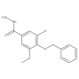 4-Benzyloxy-3-chloro-5-methoxybenzoic acid hydrazide Structure
