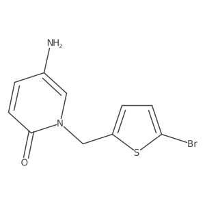 5-Amino-1-[(5-bromothiophen-2-YL)methyl]-1,2-dihydropyridin-2-one Structure