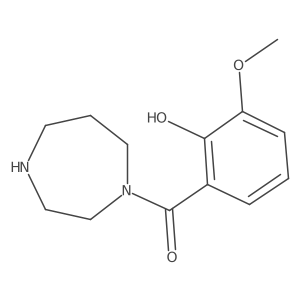 (Hexahydro-1H-1,4-diazepin-1-yl)(2-hydroxy-3-methoxyphenyl)methanone Structure