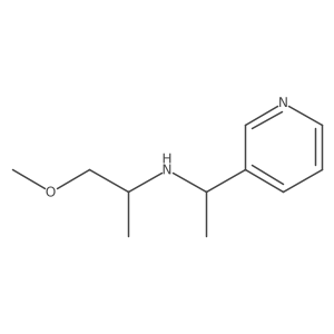 (1-Methoxypropan-2-YL)[1-(pyridin-3-YL)ethyl]amine Structure