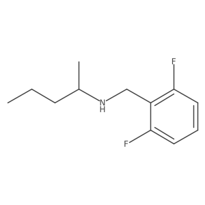 [(2,6-Difluorophenyl)methyl](pentan-2-yl)amine Structure