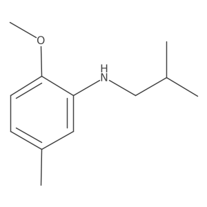2-methoxy-5-methyl-N-(2-methylpropyl)aniline结构式