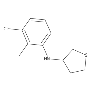 N-(3-chloro-2-methylphenyl)thiolan-3-amine结构式