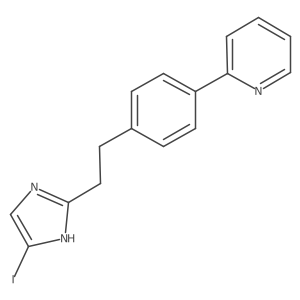 2-{4-[2-(4-iodo-1H-imidazol-2-yl)ethyl]phenyl}pyridine Structure