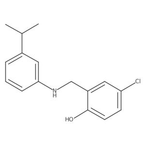 4-Chloro-2-{[(3-isopropylphenyl)amino]methyl}phenol Structure