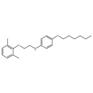 N-[2-(2,6-Dimethylphenoxy)ethyl]-4-(hexyloxy)aniline Structure