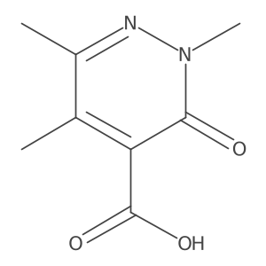 2,5,6-Trimethyl-3-oxo-2,3-dihydropyridazine-4-carboxylic acid Structure