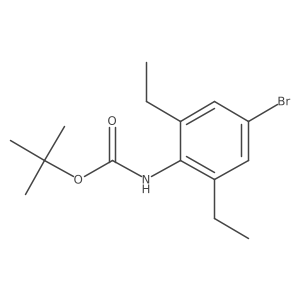 tert-Butyl (4-bromo-2,6-diethylphenyl)carbamate Structure