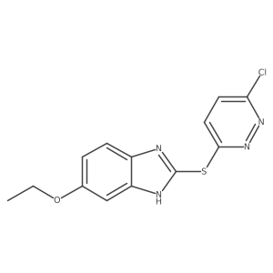 2-[(6-Chloro-3-pyridazinyl)thio]-6-ethoxy-1H-benzimidazole Structure