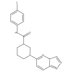 N-(4-fluorophenyl)-1-([1,2,4]triazolo[4,3-b]pyridazin-6-yl)piperidine-3-carboxamide Structure