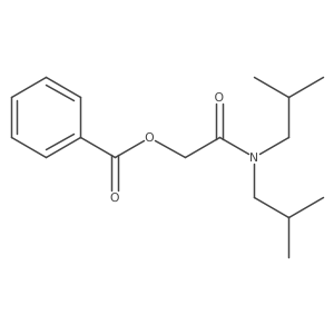 2-(Diisobutylamino)-2-oxoethyl benzoate结构式