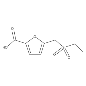 5-[(Ethanesulfonyl)methyl]furan-2-carboxylic acid结构式