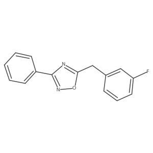 5-(3-Fluoro-benzyl)-3-phenyl-[1,2,4]oxadiazole Structure