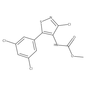 [3-Chloro-5-(3,5-dichloro-phenyl)-isothiazol-4-yl]-carbamic acid methyl ester Structure
