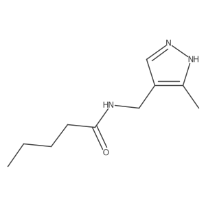 n-((3-Methyl-1h-pyrazol-4-yl)methyl)pentanamide结构式