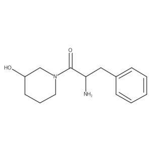2-Amino-1-(3-hydroxy-1-piperidinyl)-3-phenyl-1-propanone Structure