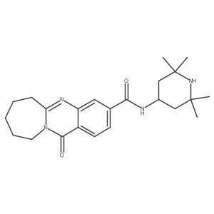 12-oxo-N-(2,2,6,6-tetramethylpiperidin-4-yl)-6,7,8,9,10,12-hexahydroazepino[2,1-b]quinazoline-3-carboxamide Structure