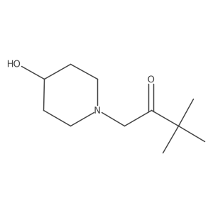 1-(4-Hydroxypiperidin-1-yl)-3,3-dimethylbutan-2-one Structure