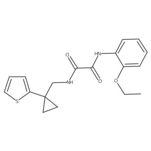 N1-(2-ethoxyphenyl)-N2-((1-(thiophen-2-yl)cyclopropyl)methyl)oxalamide Structure