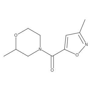 2-Methyl-4-(3-methyl-1,2-oxazole-5-carbonyl)morpholine Structure